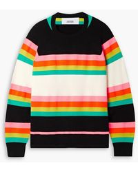 Christopher John Rogers - Striped Wool-blend Sweater - Lyst