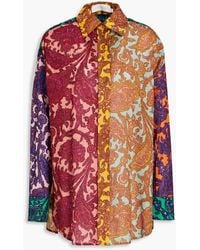 Zimmermann - Hemd aus baumwolle mit paisley-print - Lyst
