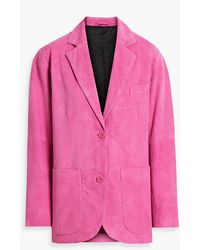 Stand Studio - Resort Suede Blazer - Lyst