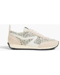 Rag & Bone - Retro runner sneakers aus bouclé, leder und veloursleder - Lyst