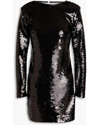 FRAME - Sequined Cotton And Modal-blend Jersey Mini Dress - Lyst