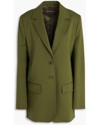 Alberta Ferretti - Wool-blend Twill Blazer - Lyst