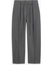 LE17SEPTEMBRE - Wool-Flannel Wide-Leg Pants - Lyst