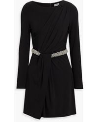 Jonathan Simkhai - Tulia Wrap-Effect Embellished Stretch-Jersey Mini Dress - Lyst