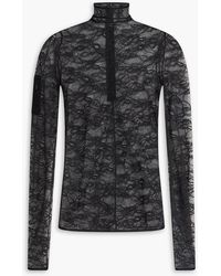 Courreges - Lace Turtleneck Top - Lyst