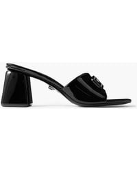 Versace - Barret Embellished Patent-Leather Mules - Lyst