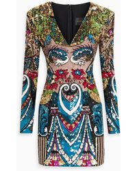 Zuhair Murad - Embellished Tulle Mini Dress - Lyst