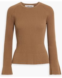 Diane von Furstenberg - Ribbed-knit Sweater - Lyst
