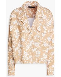 Rag & Bone - Jessie Floral-print Linen-blend Jacket - Lyst