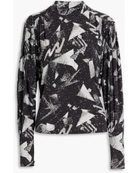 IRO - Yolani Printed Lyocell-blend Jersey Top - Lyst