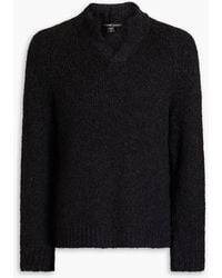 James Perse - Bouclé-knit Sweater - Lyst