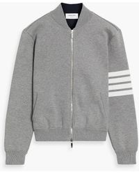 Thom Browne - Appliquéd Cotton-Blend Jersey Bomber Jacket - Lyst