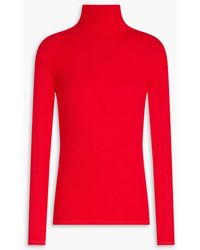 Enza Costa - Ribbed Jersey Turtleneck Top - Lyst
