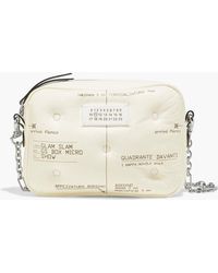 Maison Margiela Priority Printed Leather Luggage Tag in Yellow | Lyst