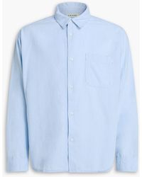 FRAME - Cotton And Linen-blend Chambray Shirt - Lyst