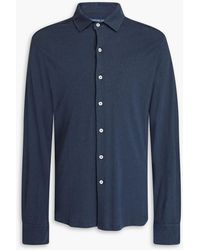 Frescobol Carioca - Marcio Cotton And Linen-blend Jersey Shirt - Lyst