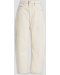 Rag & Bone - Charlie Cropped High-Rise Barrel-Leg Jeans - Lyst