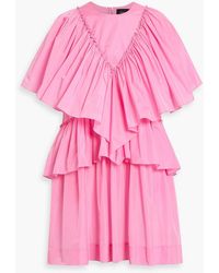 Simone Rocha - Tiered Taffeta Mini Dress - Lyst