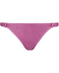 Calvin Klein Gathered Low-rise Bikini Briefs - Purple