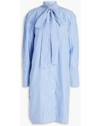 Baum und Pferdgarten - Ayanna Striped Organic Cotton-poplin Shirt Dress - Lyst