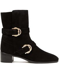 stuart weitzman buckle boots