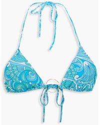 Melissa Odabash - Miami Paisley-print Triangle Bikini Top - Lyst