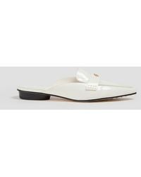 Tory Burch - Embellished Patent-leather Loafers - Lyst