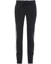 adidas Striped Tech-jersey Track Trousers Black