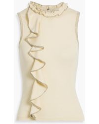 Ulla Johnson - Brea Ruffled Wool Top - Lyst
