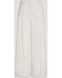 3.1 Phillip Lim - Cotton-Blend Canvas Wide-Leg Pants - Lyst