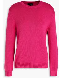 Theory - Cotton And Cashmere-blend Sweater - Lyst