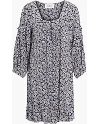 Ba&sh - Elroy Gathered Floral-print Crepe Mini Dress - Lyst