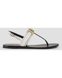 Bally - Positano Embellished Leather Slingback Sandals - Lyst