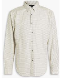 Theory - Irving Checked Cotton-jacquard Shirt - Lyst
