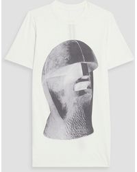 Rick Owens - Printed Cotton-jersey T-shirt - Lyst