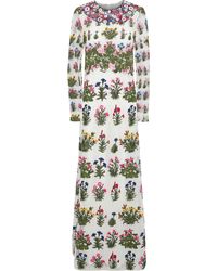 Valentino Garavani - Embroidered Cotton-blend Guipure Lace Maxi Dress - Lyst