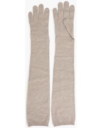 Brunello Cucinelli - Metallic Knitted Gloves - Lyst