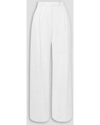16Arlington - Herus Pleated Crepe Wide-leg Pants - Lyst