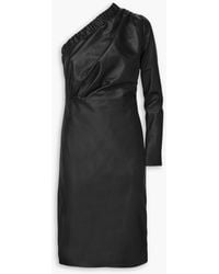 Dodo Bar Or - Gorgiee One-shoulder Ruched Leather Dress - Lyst