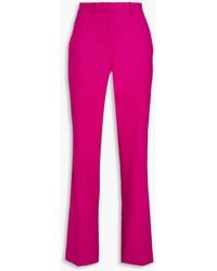 Theory - Wool-Blend Crepe Straight-Leg Pants - Lyst