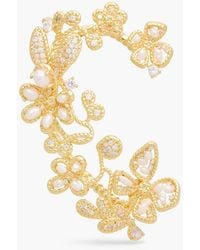 Zimmermann - Tone, Freshwater Pearl And Crystal Ear Cuff - Lyst