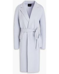 Theory - Belted Wool And Cashmere-blend Felt Coat - Lyst