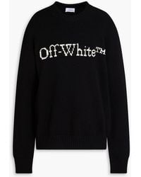 Off-White c/o Virgil Abloh - Intarsia Wool-Blend Sweater - Lyst
