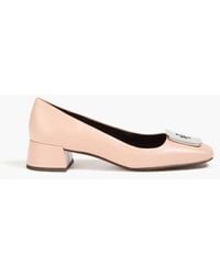 Tory Burch - Georgia Embellished Leather Pumps - Lyst