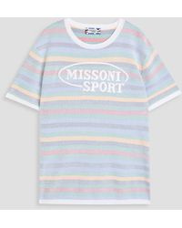 Missoni - T-shirt aus jacquard-strick aus baumwolle - Lyst