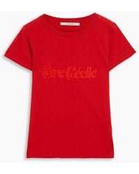 Être Cécile - T-shirt aus baumwoll-jersey mit print - Lyst