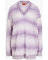 Missoni - Striped Knitted Sweater - Lyst