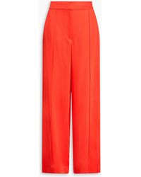 Jonathan Simkhai - Satin-crepe Wide-leg Pants - Lyst
