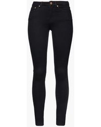 Gestuz Mid-rise Slim-leg Jeans - Black