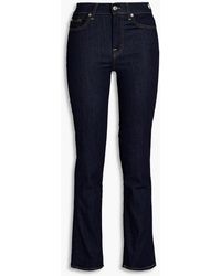7 For All Mankind - Low-rise Straight-leg Jeans - Lyst